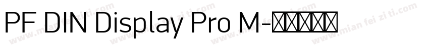 PF DIN Display Pro M字体转换